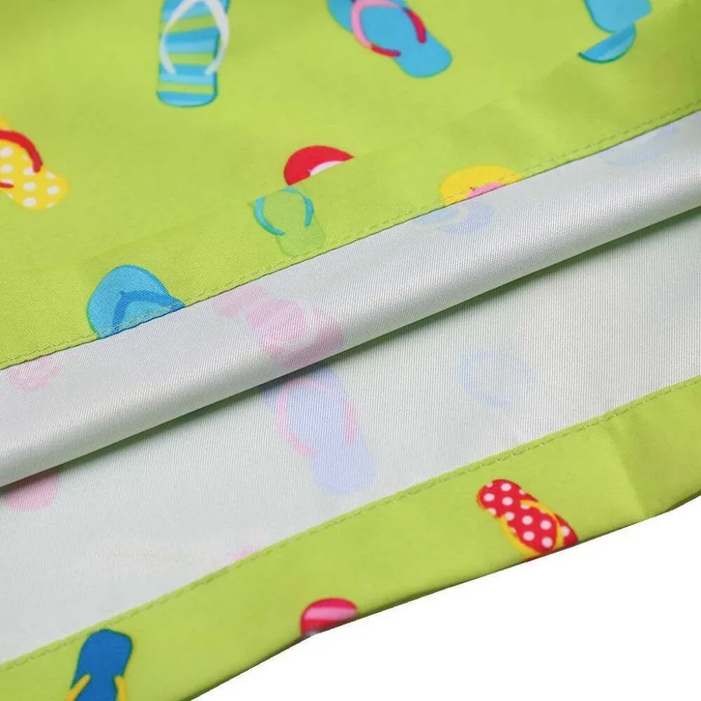 Boys' Lime Flip-flops Print Swim Trunks with Mesh Liner - Picture 6 of 7